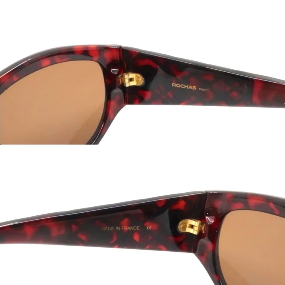 Vintage 1990’s Rochas Paris Sunglasses Gold Detail, Mod‎ 9019-01, Made in France